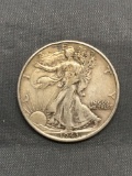 1943 United States Walking Liberty Silver Half Dollar - 90% Silver Coin from Estate