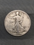 1927-S United States Walking Liberty Silver Half Dollar - 90% Silver Coin from Estate