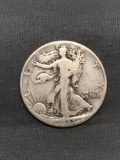 1943-D United States Walking Liberty Silver Half Dollar - 90% Silver Coin from Estate