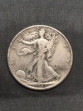 1943 United States Walking Liberty Silver Half Dollar - 90% Silver Coin from Estate