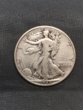 1945 United States Walking Liberty Silver Half Dollar - 90% Silver Coin from Estate