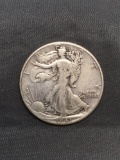 1941 United States Walking Liberty Silver Half Dollar - 90% Silver Coin from Estate