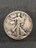 1942 United States Walking Liberty Silver Half Dollar - 90% Silver Coin from Estate