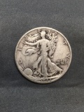 1942-D United States Walking Liberty Silver Half Dollar - 90% Silver Coin from Estate