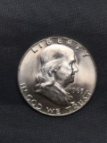 1963-D United States Franklin Silver Half Dollar - 90% Silver Coin from Estate