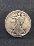 1918 United States Walking Liberty Silver Half Dollar - 90% Silver Coin from Estate