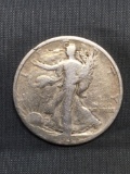 1934-S United States Walking Liberty Silver Half Dollar - 90% Silver Coin from Estate