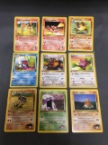 9 Card Lot of Vintage 1st Edition Pokemon Cards from Huge Collector's Hoard