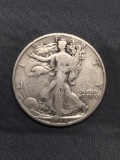 1944-D United States Walking Liberty Silver Half Dollar - 90% Silver Coin from Estate