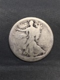 1918 United States Walking Liberty Silver Half Dollar - 90% Silver Coin from Estate
