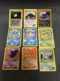 9 Card Lot of Vintage Pokemon Rare Trading Cards from Huge Collector's Hoard