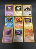 9 Card Lot of Vintage Pokemon Rare Trading Cards from Huge Collector's Hoard
