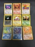 9 Card Lot of Vintage Pokemon Rare Trading Cards from Huge Collector's Hoard
