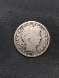 1906-D United States Barber Silver Half Dollar - 90% Silver Coin from Estate