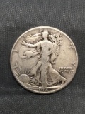 1941 United States Walking Liberty Silver Half Dollar - 90% Silver Coin from Estate