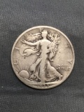 1933-S United States Walking Liberty Silver Half Dollar - 90% Silver Coin from Estate