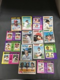 15 Card Lot of Vintage 1970's Topps Baseball Cards from Amazing Collection - Rookies Stars and More!