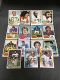 15 Card Lot of Vintage 1970's Topps Football Cards from Amazing Collection - Rookies Stars and More!