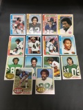 15 Card Lot of Vintage 1970's Topps Football Cards from Amazing Collection - Rookies Stars and More!