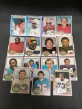 15 Card Lot of Vintage 1970's Topps Football Cards from Amazing Collection - Rookies Stars and More!