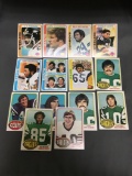 15 Card Lot of Vintage 1970's Topps Football Cards from Amazing Collection - Rookies Stars and More!