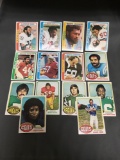 15 Card Lot of Vintage 1970's Topps Football Cards from Amazing Collection - Rookies Stars and More!