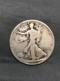 1920 United States Walking Liberty Silver Half Dollar - 90% Silver Coin from Estate