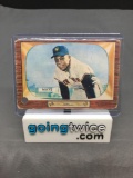 1955 Bowman Baseball #184 WILLIE MAYS Vintage Trading Card - HOF - Hole