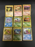 9 Card Lot of Vintage 1st Edition Pokemon Cards from Huge Collector's Hoard