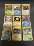 9 Card Lot of Vintage 1st Edition Pokemon Cards from Huge Collector's Hoard