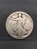 1917 United States Walking Liberty Silver Half Dollar - 90% Silver Coin from Estate