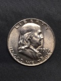 1959-D United States Franklin Silver Half Dollar - 90% Silver Coin from Estate