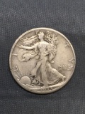 1933-S United States Walking Liberty Silver Half Dollar - 90% Silver Coin from Estate