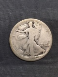 1917-D United States Walking Liberty Silver Half Dollar - 90% Silver Coin from Estate