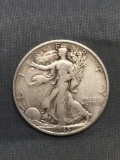 1945-S United States Walking Liberty Silver Half Dollar - 90% Silver Coin from Estate