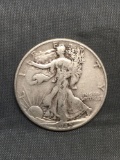1945 United States Walking Liberty Silver Half Dollar - 90% Silver Coin from Estate