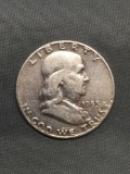 1953-D United States Franklin Silver Half Dollar - 90% Silver Coin from Estate