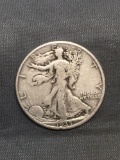 1935-D United States Walking Liberty Silver Half Dollar - 90% Silver Coin from Estate