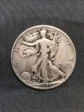 1945 United States Walking Liberty Silver Half Dollar - 90% Silver Coin from Estate