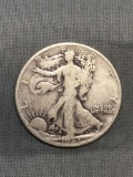1943 United States Walking Liberty Silver Half Dollar - 90% Silver Coin from Estate
