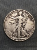 1944 United States Walking Liberty Silver Half Dollar - 90% Silver Coin from Estate