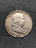 1948 United States Franklin Silver Half Dollar - 90% Silver Coin from Estate