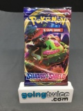 Factory Sealed Pokemon SWORD & SHIELD Base Set 10 Card Booster Pack