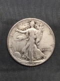 1941-S United States Walking Liberty Silver Half Dollar - 90% Silver Coin from Estate