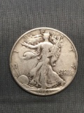1946 United States Walking Liberty Silver Half Dollar - 90% Silver Coin from Estate