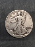 1941 United States Walking Liberty Silver Half Dollar - 90% Silver Coin from Estate