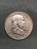 1949 United States Franklin Silver Half Dollar - 90% Silver Coin from Estate