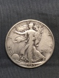 1945-S United States Walking Liberty Silver Half Dollar - 90% Silver Coin from Estate