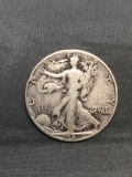 1941 United States Walking Liberty Silver Half Dollar - 90% Silver Coin from Estate