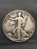 1939-S United States Walking Liberty Silver Half Dollar - 90% Silver Coin from Estate